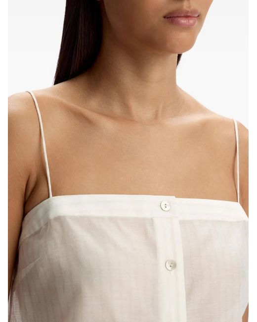 12 STOREEZ White Pinstripe Blouse