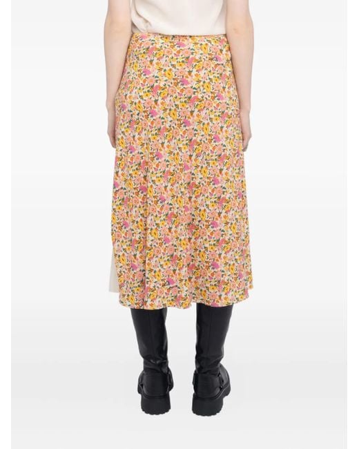 Zadig & Voltaire Natural Jupe Jayla À Fleurs