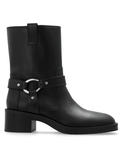 Stuart Weitzman Black Jax Mini Bootie