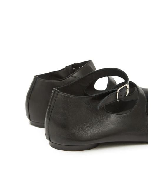 Maison Margiela White Women Tabi Ballerina Double Strap Flats