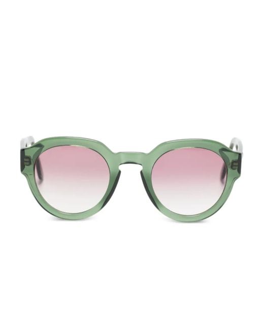 Andy Wolf Green Round-Frame Sunglasses