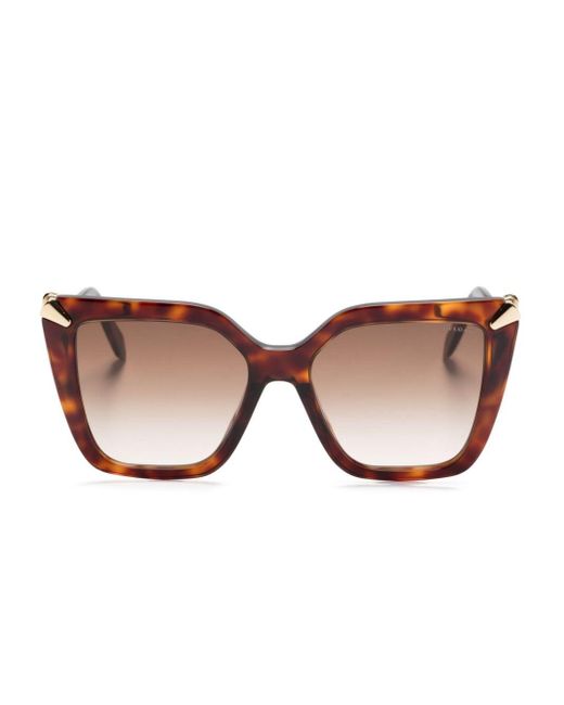 BVLGARI Brown Serpent Butterfly-frame Sunglasses