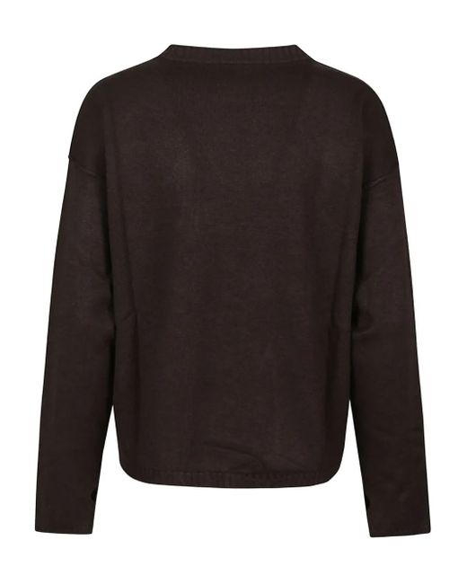 hinnominate Black Logo-Appliqué Sweater