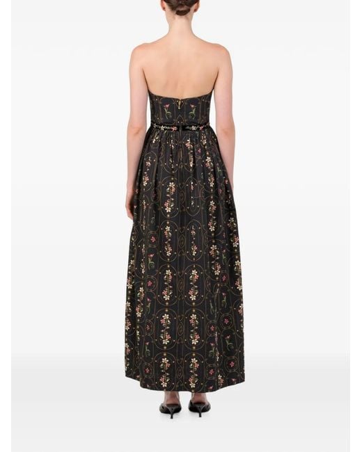 Agua Bendita Black Lienzo Noche Maxi Dress