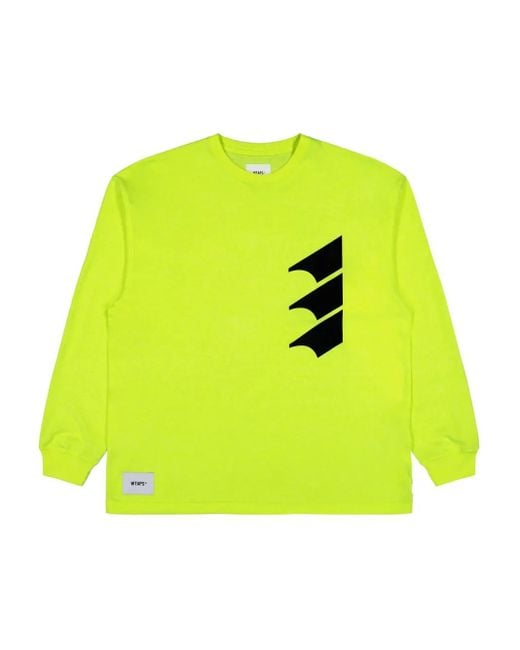 メンズ (w)taps Wound / Ls / Ctpl グラフィック Tシャツ Yellow