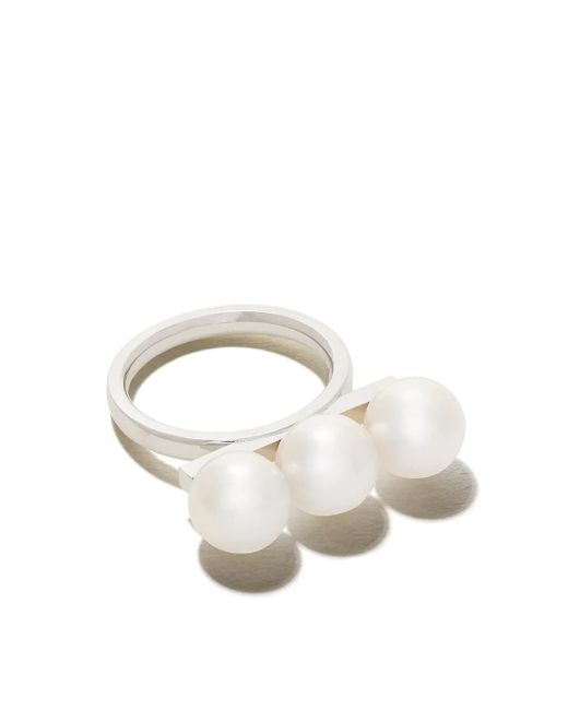 Tasaki 18Kt Witgouden Ring in het Multicolor