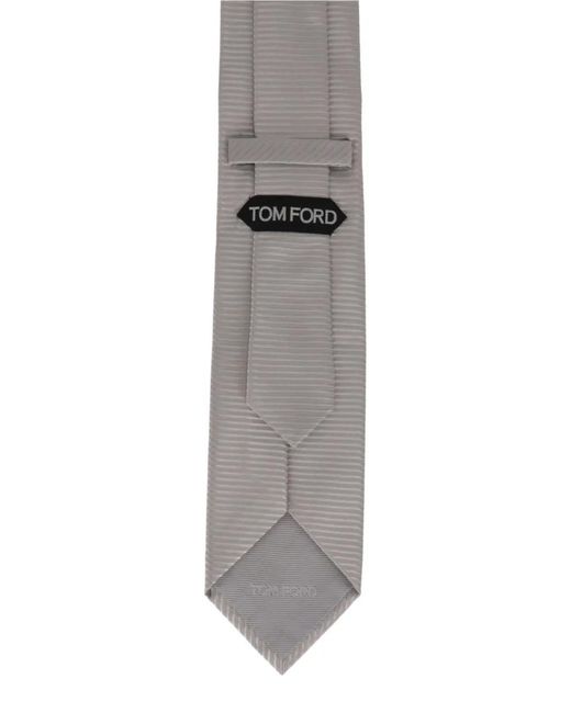 Tom Ford Gray Textured Tie for men