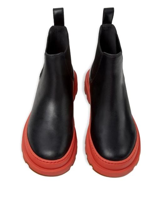 Camper Black Brutus Elastic-Panelled Chelsea Boots