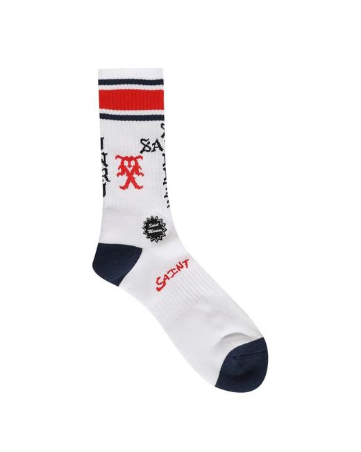SAINT Mxxxxxx White Sinner Socks for men