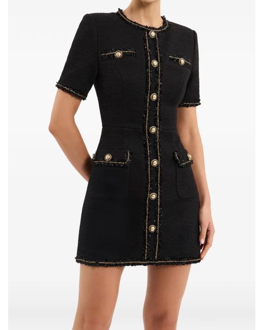 Rebecca Vallance Black Stargazing Mini Dress