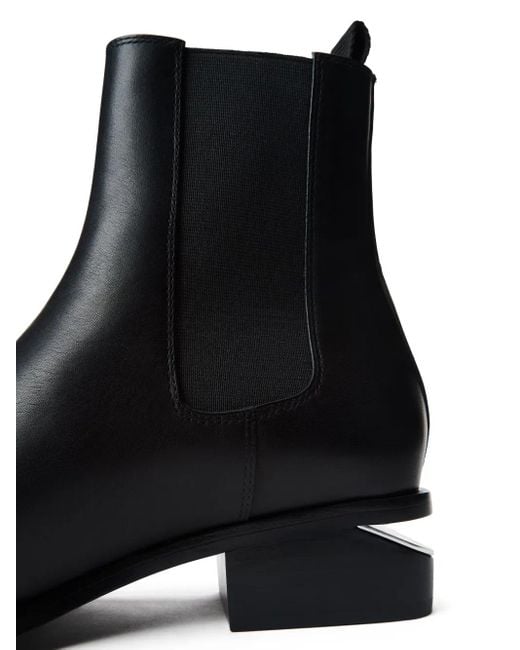 Alexander Wang Black Kane 35mm Ankle Boot In Leather