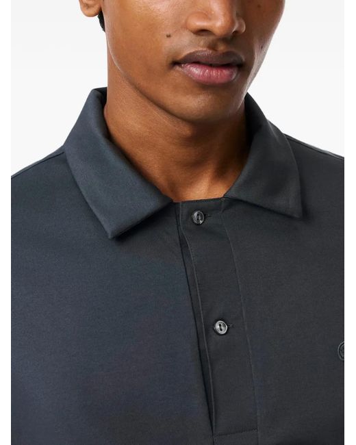 Lacoste Blue Logo-Patch Polo Shirt for men