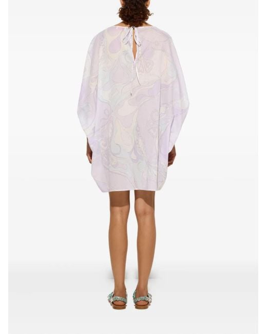 Emilio Pucci White Kleid Mit Print