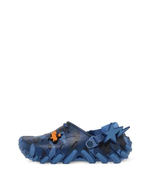 CROCSTM Blue X A Bathing Ape Echo Camouflage-Print Clogs for men