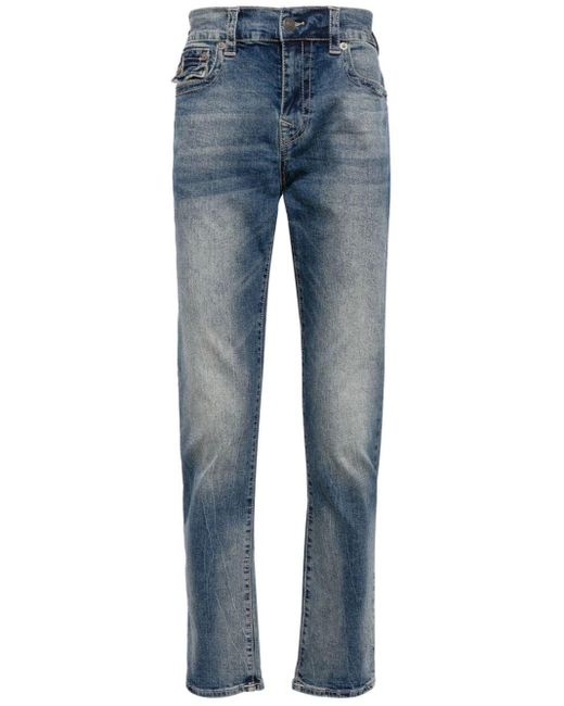 True Religion Blue Rocco Skinny-cut Jeans for men