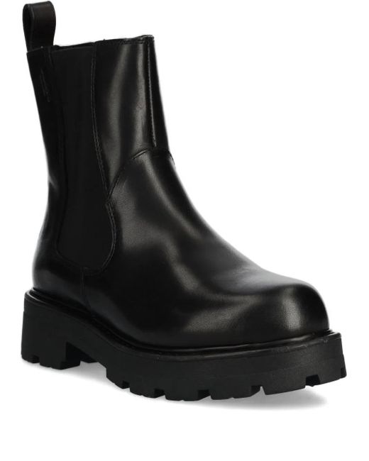 Vagabond Black Cosmo 2.0 Elastic-Panel Chelsea Boots