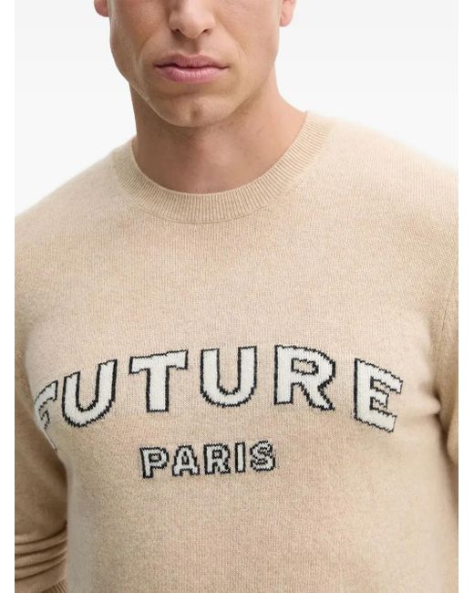 From Future Blue Logo-Graphic Sweater for men