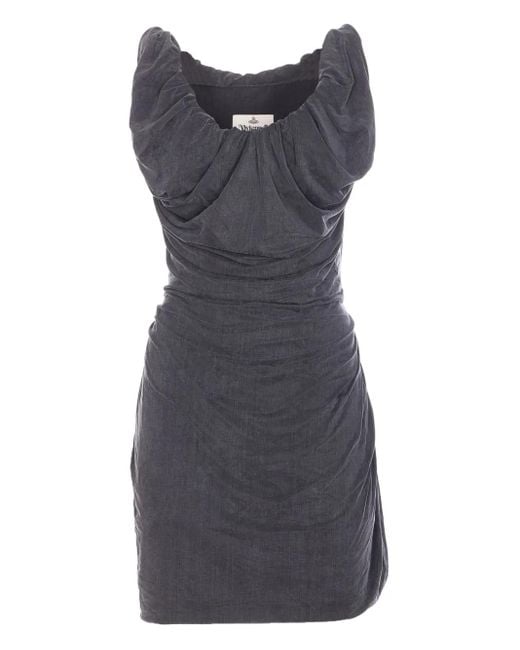 Vivienne Westwood Gray Ginnie Amber Mini Dress