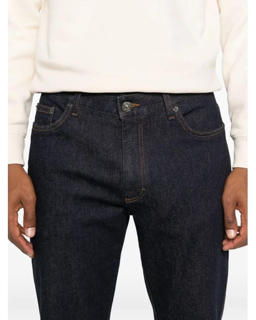 Zegna Blue Five-Pocket Jeans for men
