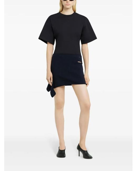 Courreges Blue Loop Mini Skirt