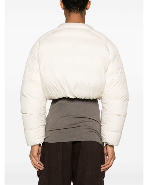 Entire studios Natural Pillow Cropped Down Jacket