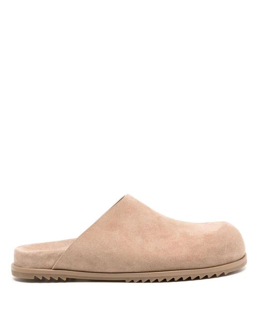 Rick Owens Pink Round Toe Mules