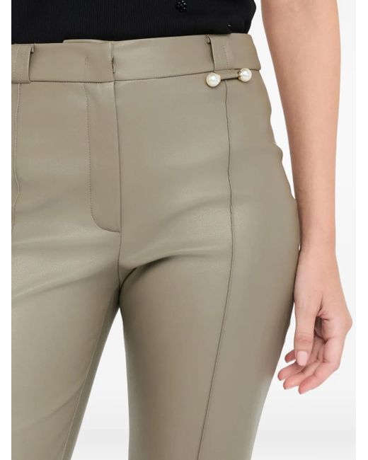 Pantalones acampanados con detalle de perlas Liu Jo de color Gray