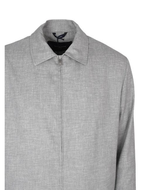 Tombolini Gray Zero Gravity Zip-Up Jacket for men