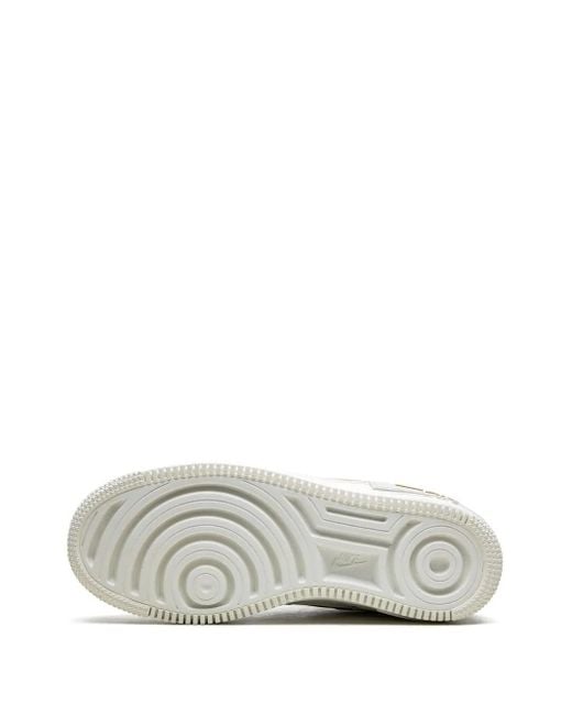 Nike White Air Force 1 Shadow "Sail Fossil Light Bone" Sneakers