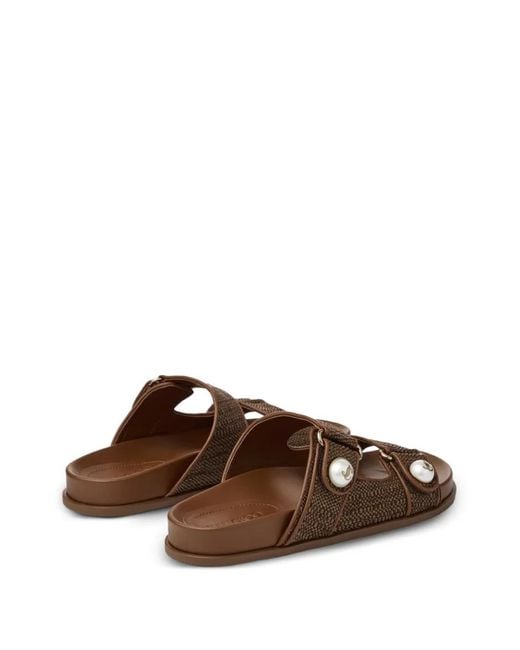 Jimmy Choo Brown Fayence Sandals