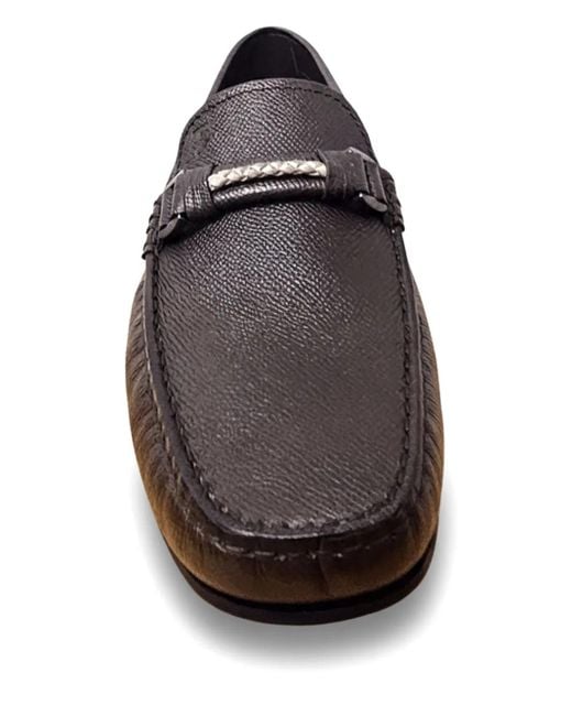 Tod's Black City Gommino Textured Loafers for men