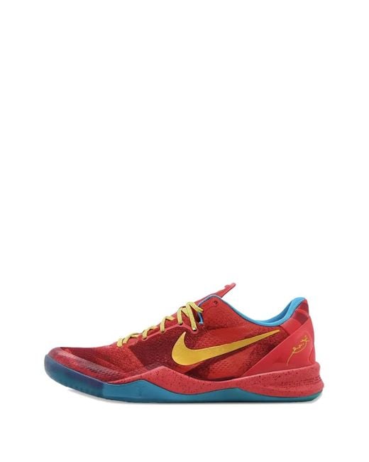 Nike Red Kobe 8 Sneakers for men