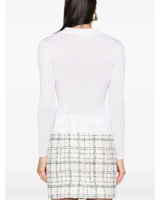 Vince White Snap Polo Sweater