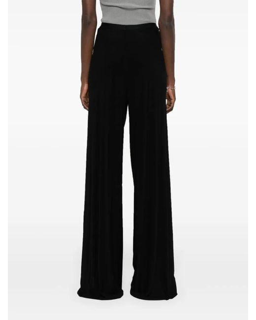 Rick Owens Black Jumbo Wide-Leg Trousers