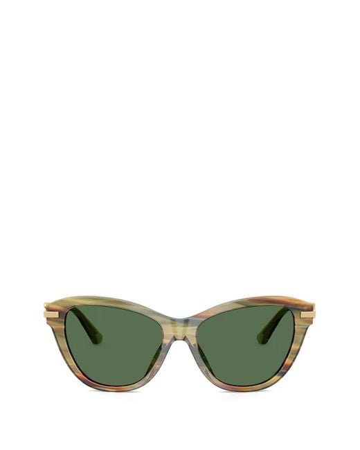 Dolce & Gabbana Green Cat-Eye Frame Sunglasses