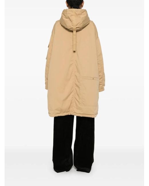 Dorothee Schumacher Natural Reversible Cotton Parka Coat