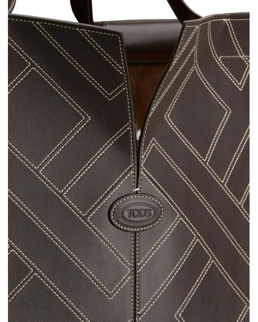 Tod's Di Intarsio-Maxi Tote Bag in Brown für Herren