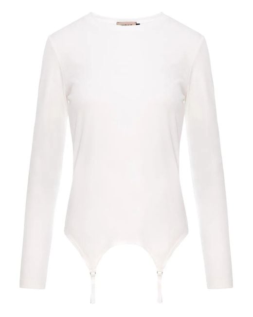 Murmur White Garter Top