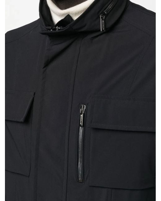 Moorer Blue Manolo-Kn Field Jacket for men
