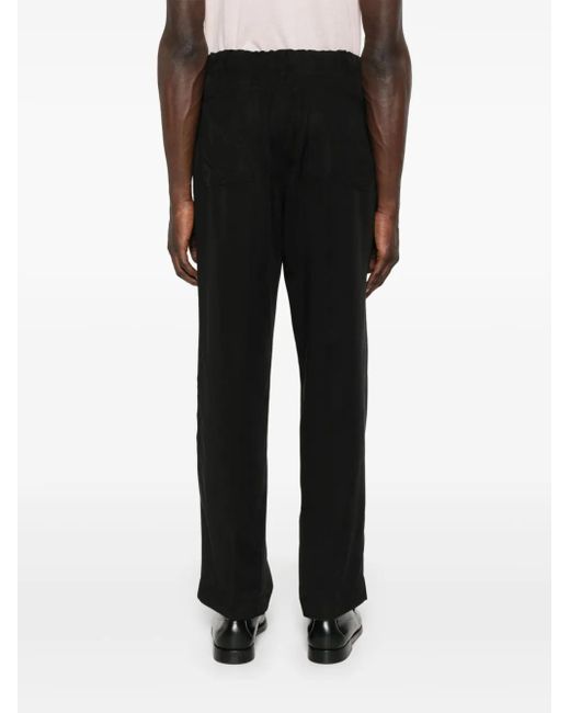 Tintoria Mattei 954 Black Twill Trousers for men