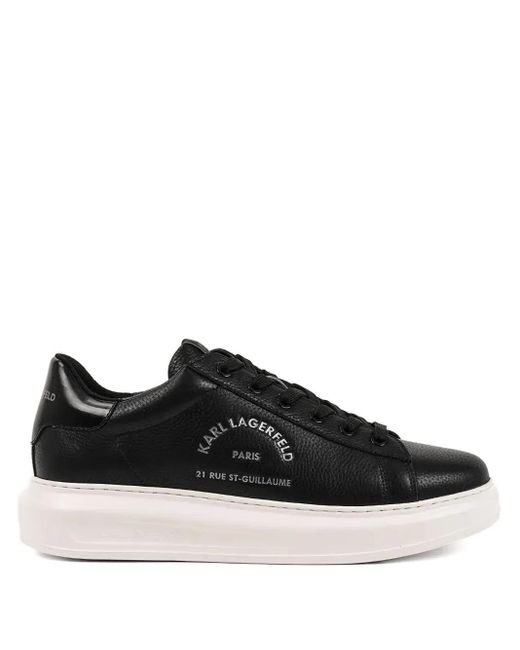 Karl Lagerfeld Sneakers Met Logoprint in het Black voor heren