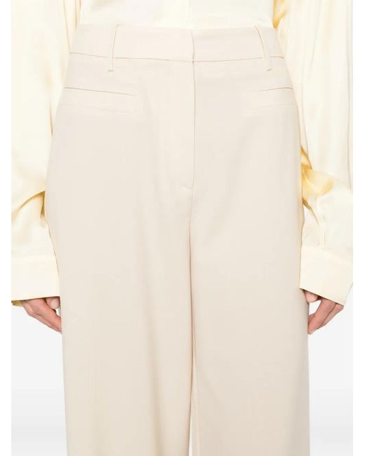 IRO White Cropped Trousers