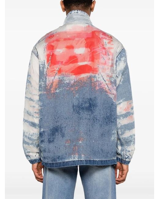 DIESEL Blue Jackets for men