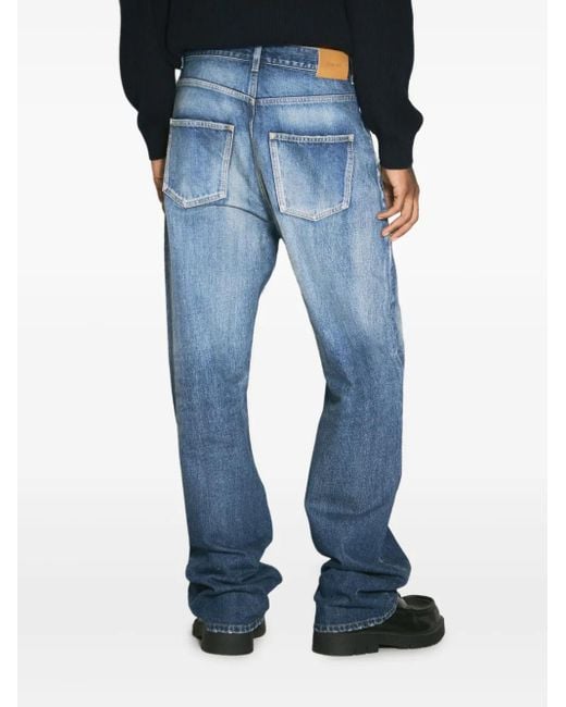Saint Laurent Blue Faded-Wash Jeans for men