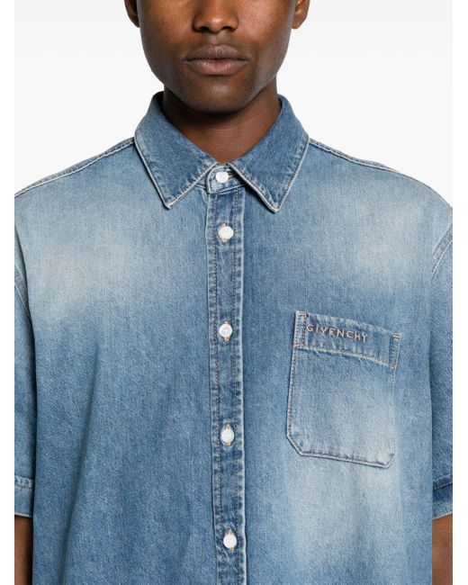 Camisa vaquera Givenchy de hombre de color Blue