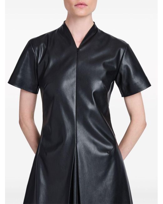 Proenza Schouler Black Esther Faux-leather Dress