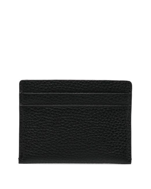 Agnes B. Black Leather Cardholder