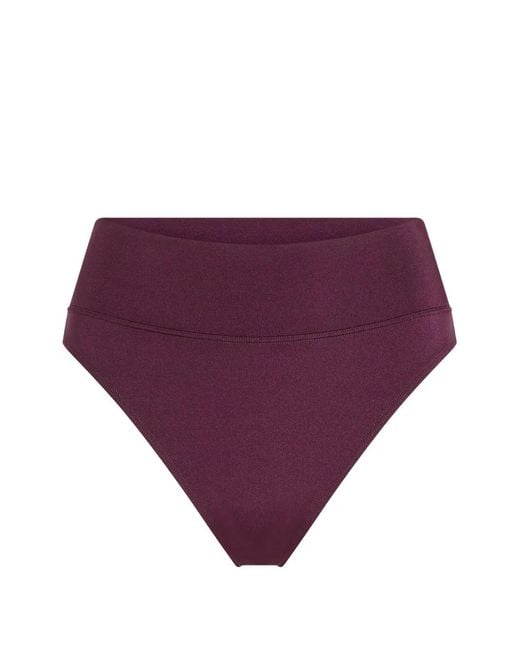 Marlies Dekkers Purple High-Waist Butterfly Thong