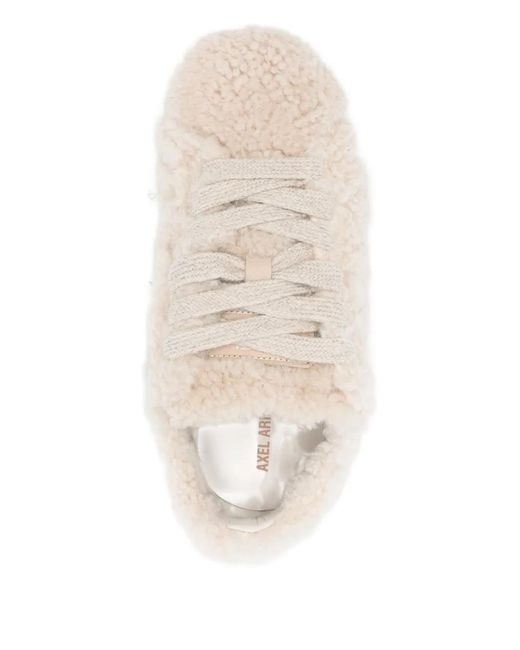 Axel Arigato Natural Tact Shearling Runner Sneakers