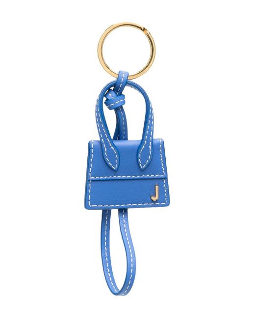 Jacquemus Blue Signature Mini Bag Keychain